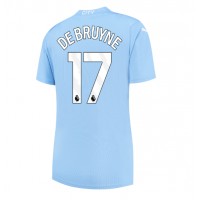 Billiga Manchester City Kevin De Bruyne #17 Hemma fotbollskläder Dam 2023-24 Kortärmad